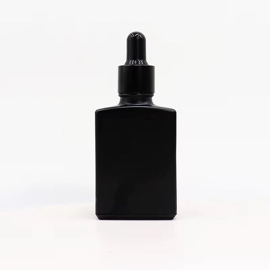 Flacon compte gouttes en verre - noir 50ml